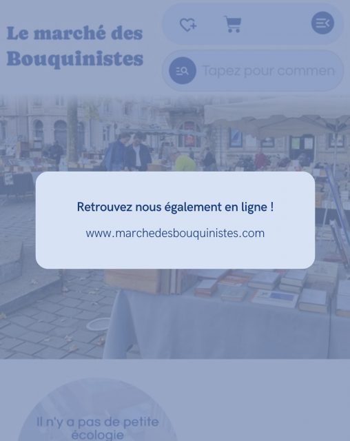 C’est officiel ! 🎉
Le Marché des Bouquinistes a sa plateforme en ligne !
Explorez notre boutique en ligne de produits dérivés dès maintenant ☺️