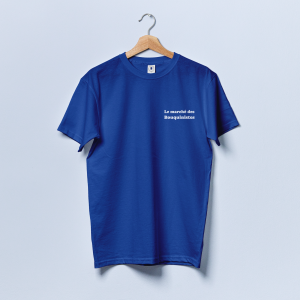 Photo de notre t-shirt bleu